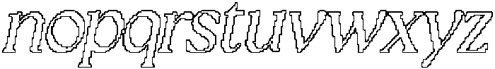 CS Sargent Pixel Outline otf (400) Font LOWERCASE