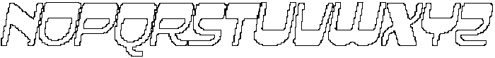 CS Satoru Pixel Outline otf (400) Font UPPERCASE
