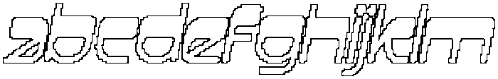 CS Satoru Pixel Outline otf (400) Font LOWERCASE