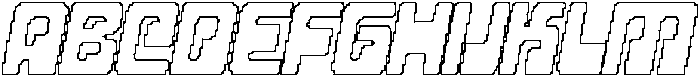 CS Saturn Pixel Outline otf (400) Font