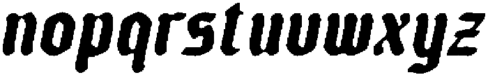 CS Saunter Drawn Italic otf (400) Font LOWERCASE