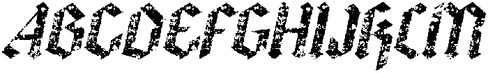 CS Savage Stamp Italic otf (400) Font UPPERCASE