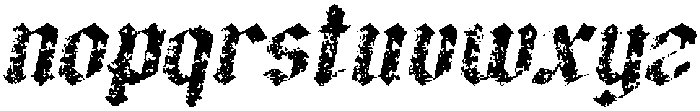 CS Savage Stamp Italic otf (400) Font LOWERCASE
