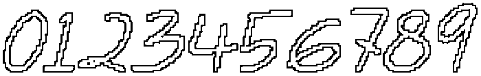 CS Sayville Pixel Outline otf (400) Font OTHER CHARS