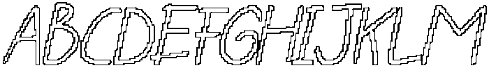 CS Sayville Pixel Outline otf (400) Font UPPERCASE