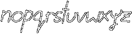 CS Sayville Pixel Outline otf (400) Font LOWERCASE