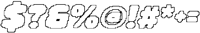CS Scalion Pixel Outline otf (400) Font OTHER CHARS