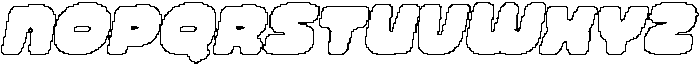 CS Scalion Pixel Outline otf (400) Font UPPERCASE
