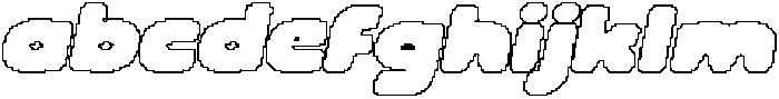 CS Scalion Pixel Outline otf (400) Font LOWERCASE