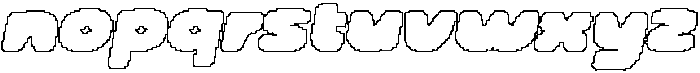 CS Scalion Pixel Outline otf (400) Font LOWERCASE