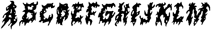 CS Scream Drawn Italic otf (400) Font UPPERCASE