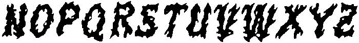 CS Scream Drawn Italic otf (400) Font LOWERCASE
