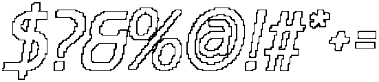 CS Seaton Pixel Outline otf (400) Font OTHER CHARS
