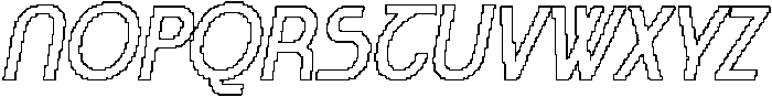 CS Seaton Pixel Outline otf (400) Font UPPERCASE