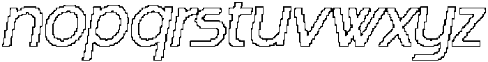 CS Seaton Pixel Outline otf (400) Font LOWERCASE