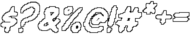 CS Selika Pixel Outline otf (400) Font OTHER CHARS