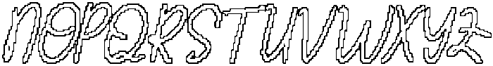 CS Selma Pixel Outline otf (400) Font UPPERCASE