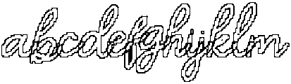 CS Selma Pixel Outline otf (400) Font LOWERCASE