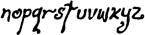CS Selyra Drawn Italic otf (400) Font LOWERCASE