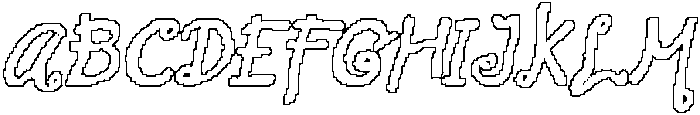 CS Selyra Pixel Outline otf (400) Font UPPERCASE