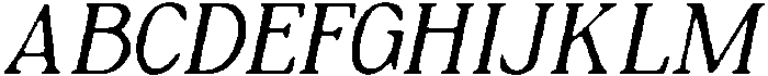 CS Serenity Drawn Italic otf (400) Font UPPERCASE