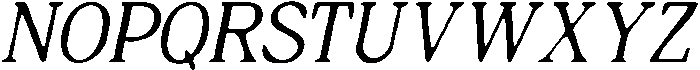 CS Serenity Drawn Italic otf (400) Font UPPERCASE