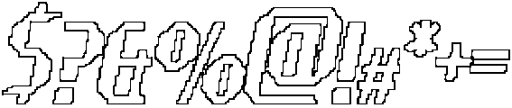 CS Seward Pixel Outline otf (400) Font OTHER CHARS