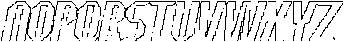 CS Seward Pixel Outline otf (400) Font UPPERCASE