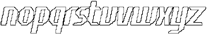 CS Seward Pixel Outline otf (400) Font LOWERCASE