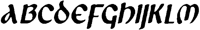 CS Shamus Drawn Italic otf (400) Font UPPERCASE