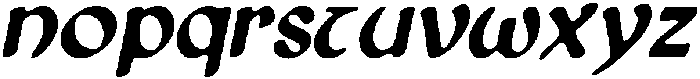CS Shamus Drawn Italic otf (400) Font LOWERCASE