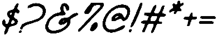 CS Shasta Drawn Italic otf (400) Font OTHER CHARS