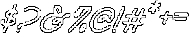 CS Shasta Pixel Outline otf (400) Font OTHER CHARS