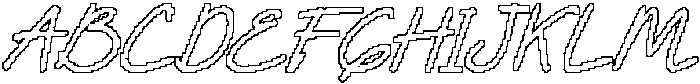 CS Shasta Pixel Outline otf (400) Font UPPERCASE