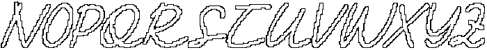 CS Shasta Pixel Outline otf (400) Font UPPERCASE