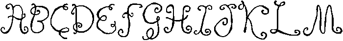 CS Shiane Regular otf (400) Font UPPERCASE