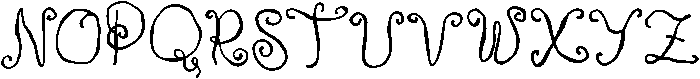CS Shiane Regular otf (400) Font UPPERCASE