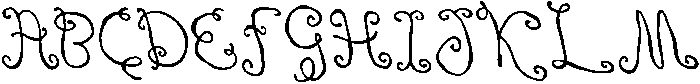 CS Shiane Reverse Italic otf (400) Font UPPERCASE