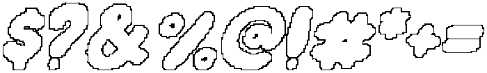 CS Shimer Pixel Outline otf (400) Font OTHER CHARS