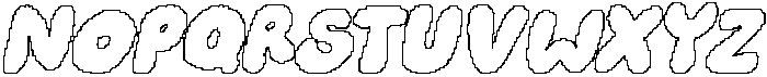 CS Shimer Pixel Outline otf (400) Font UPPERCASE