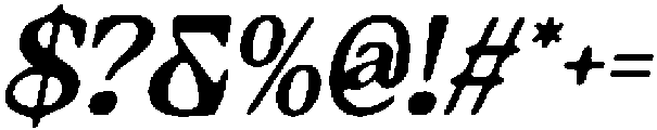 CS Siera Drawn Italic otf (400) Font OTHER CHARS
