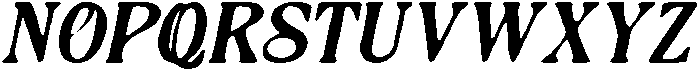 CS Siera Drawn Italic otf (400) Font UPPERCASE