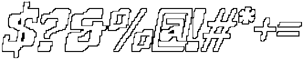CS Signal Pixel Outline otf (400) Font OTHER CHARS