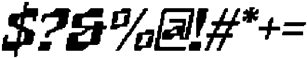 CS Signal Pixel Regular otf (400) Font OTHER CHARS