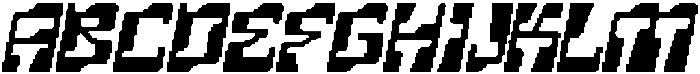 CS Signal Pixel Regular otf (400) Font UPPERCASE