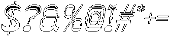CS Silence Stippled Italic otf (400) Font OTHER CHARS