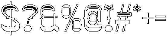 CS Silence Stippled Regular otf (400) Font OTHER CHARS