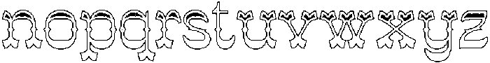 CS Silence Stippled Regular otf (400) Font LOWERCASE