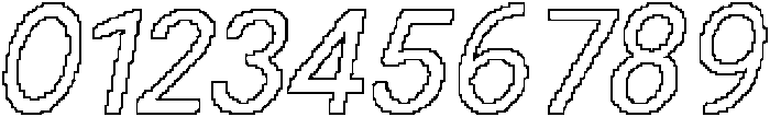 CS Silvester Pixel Outline otf (400) Font OTHER CHARS