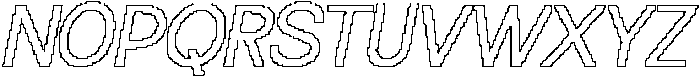 CS Silvester Pixel Outline otf (400) Font UPPERCASE